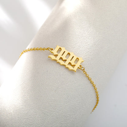 Personalized Lucky Angel Number Bracelet Stainless Steel