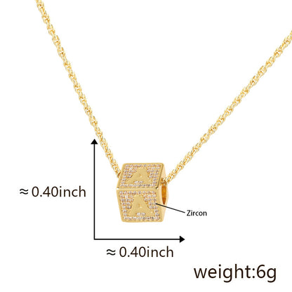 Custom Initial Letter Necklace - Personalized A-Z Name Pendant Gold Jewelry