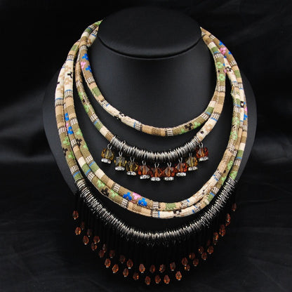 Fringed Crystal Necklace