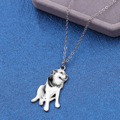 Pet photo pendant souvenir necklace