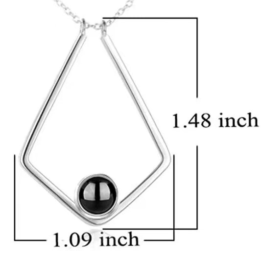 100 Languages Projection Necklace Personality