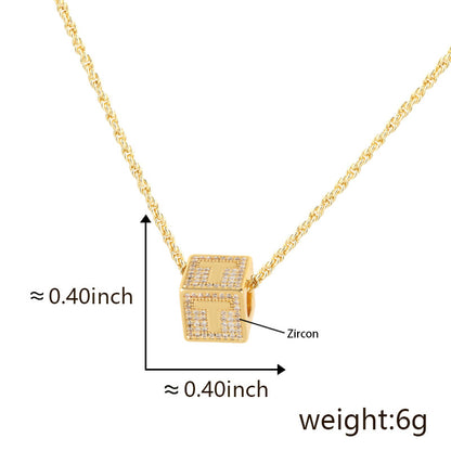 Custom Initial Letter Necklace - Personalized A-Z Name Pendant Gold Jewelry