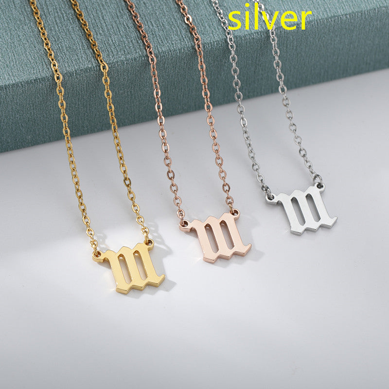 Ancient English Number Necklace Angel 111to999