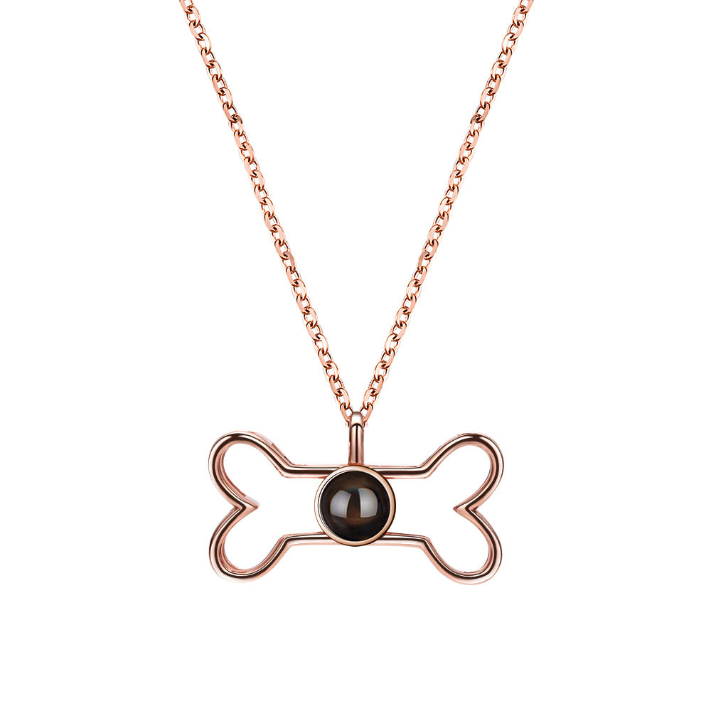 Fashion Niche Language Projection Necklace