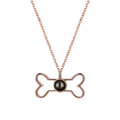 Fashion Niche Language Projection Necklace