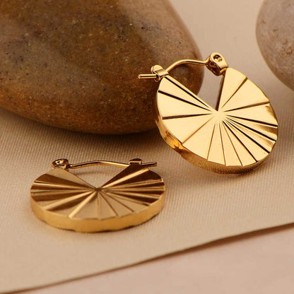 Fashion Street Exaggerated Fashion Brand Scallop Earrings
