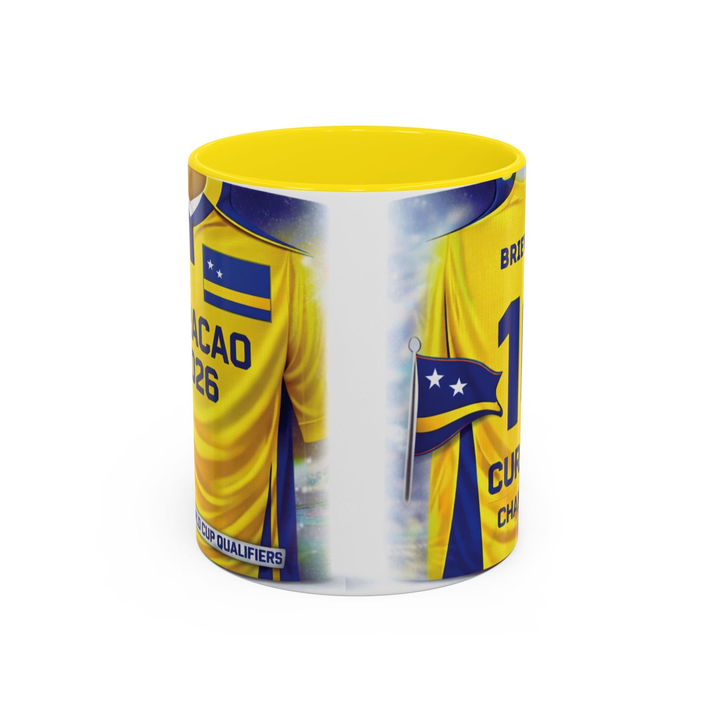 Curacao Soccer Jersey 10 Champions Mug | Accent Coffee Mug