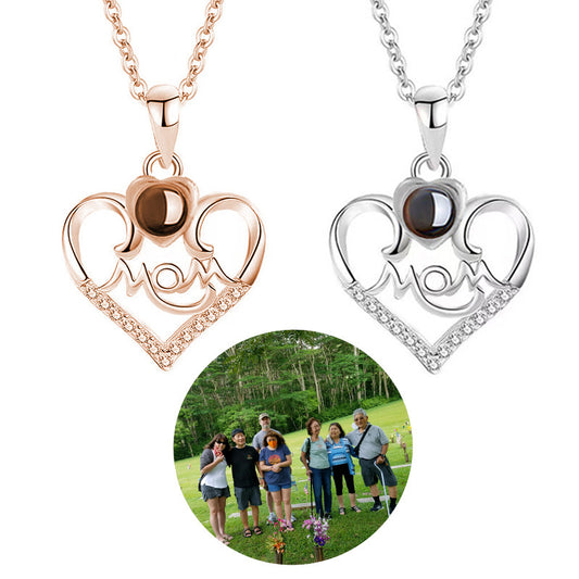 Family Member Photo Projection Necklace