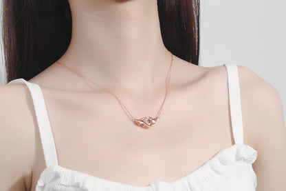 Angel Wings  Language I Love You Projection Necklace