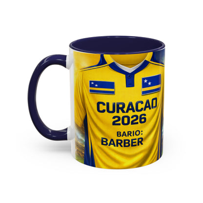 Curacao 2026 Soccer Jersey Mug | Accent Coffee Mug