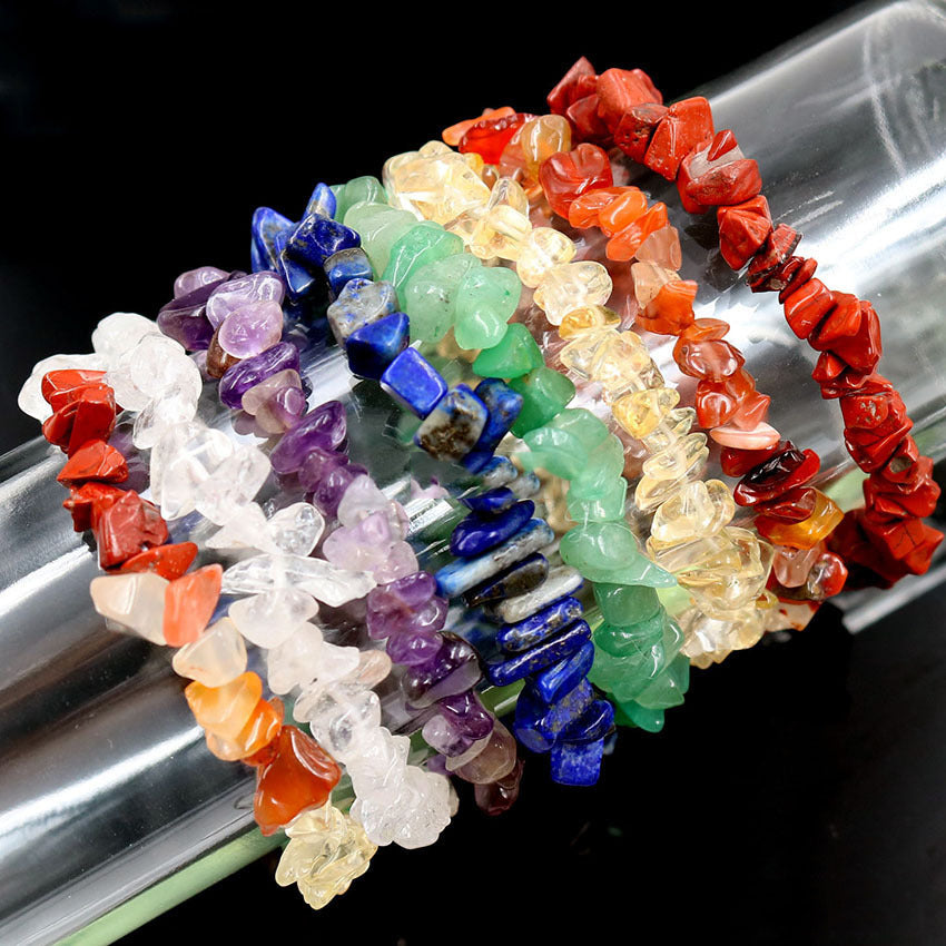 Natural crystal gravel bracelet