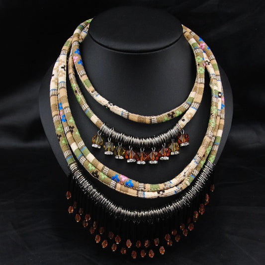 Fringed Crystal Necklace