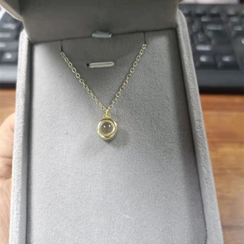 Languages I Love You Necklace Nano Projection Necklace