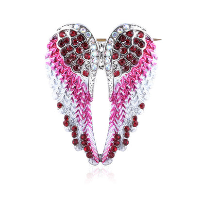 Angel wings brooch