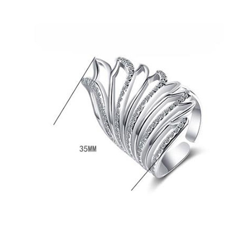 Sweet Diamond Angel Wings Ring