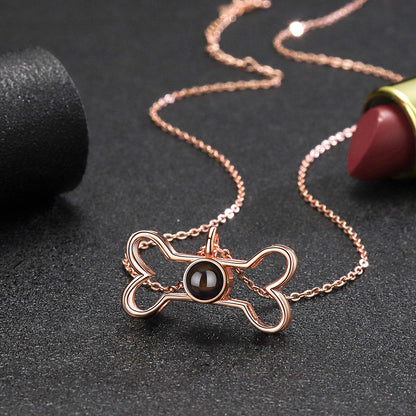 Fashion Niche Language Projection Necklace