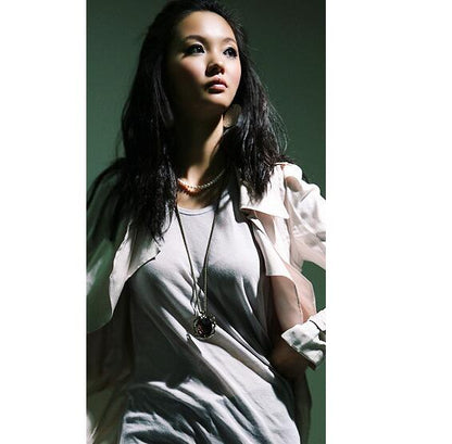 Vintage square leopard sweater chain