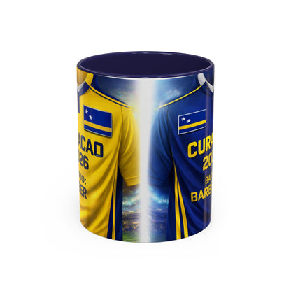 Curacao 2026 Soccer Jersey Mug | Accent Coffee Mug