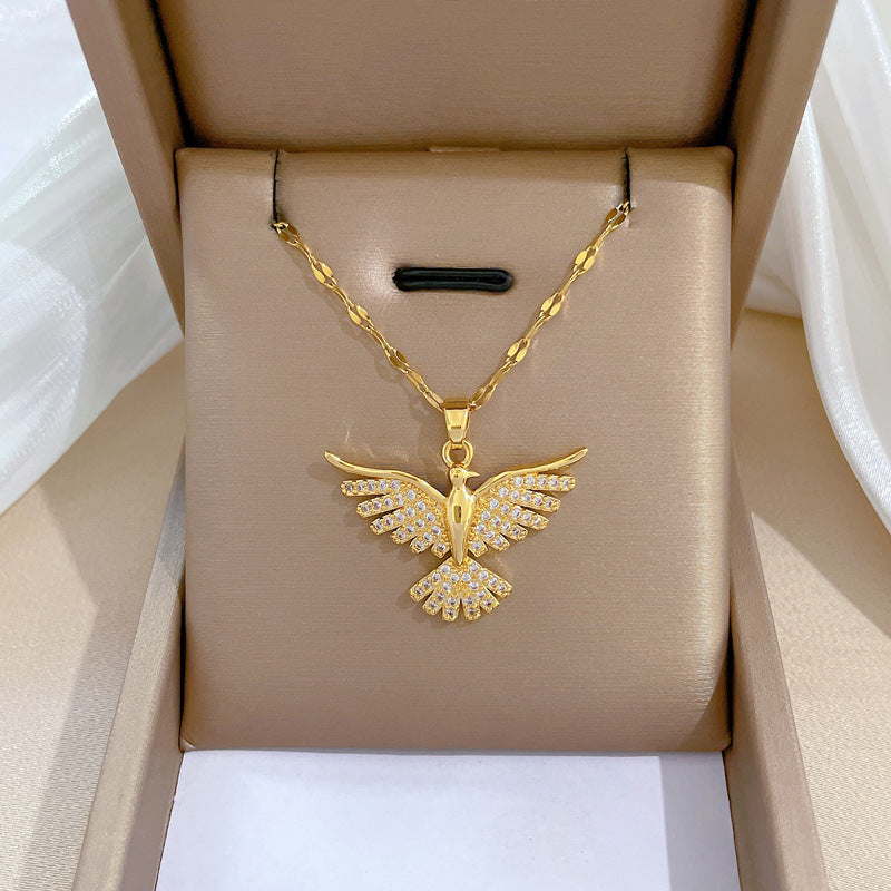Phoenix Wings Light Luxury Banquet Wedding Necklace Women