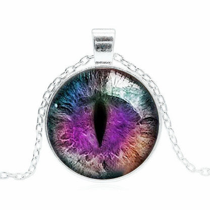 Cat's Eye Longans Time Stone Pendant Necklace For Women All-match Sweater Chain