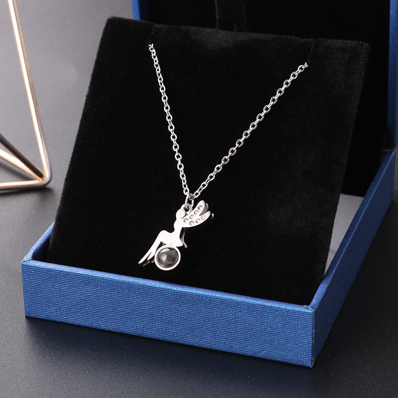 Projection 100 Languages I Love Your Korean Necklace