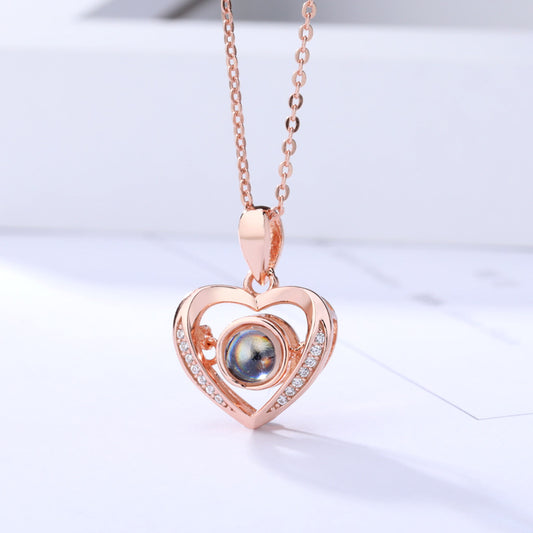 One Hundred Languages Love Smart Projection Necklace