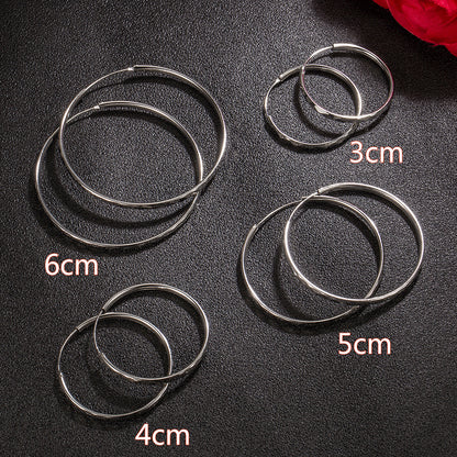 Women's Simple Atmosphere Exaggerated Earrings Jewelry