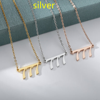 Ancient English Number Necklace Angel 111to999