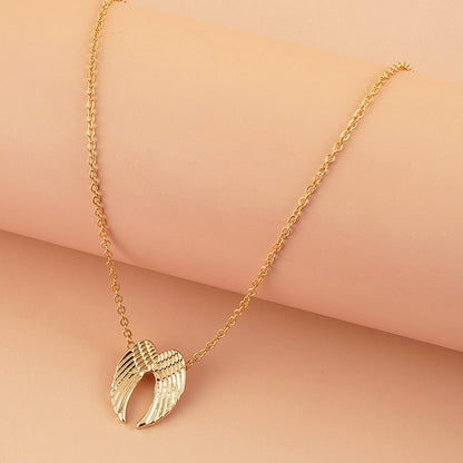 Heavenly Angel Wings Necklace Fashion Gold Silver Wing Pendant Clavicle Chain Necklaces For Women