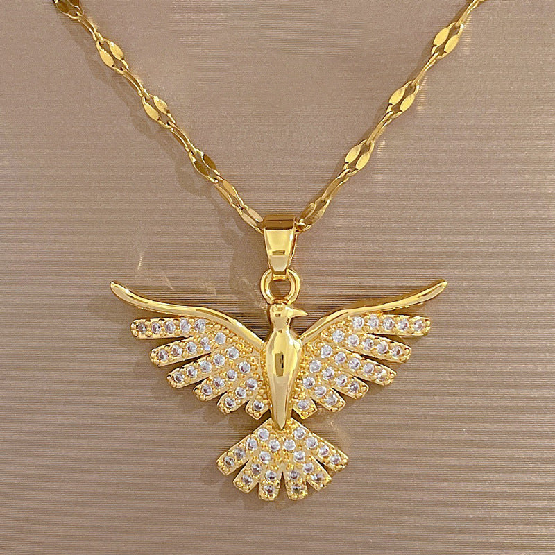 Phoenix Wings Light Luxury Banquet Wedding Necklace Women