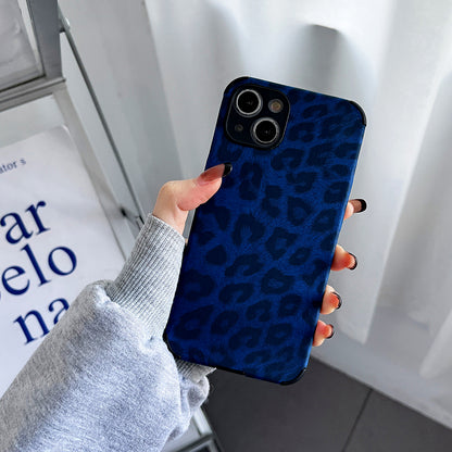 Fashion Personality Klein Blue Zebra Leopard Print Phone Case