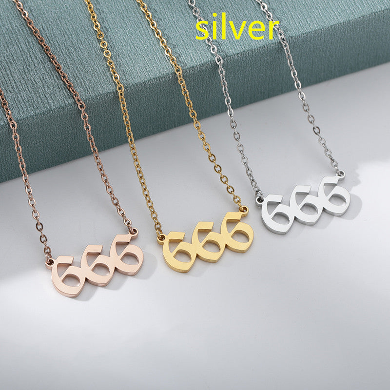 Ancient English Number Necklace Angel 111to999