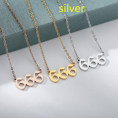 Ancient English Number Necklace Angel 111to999