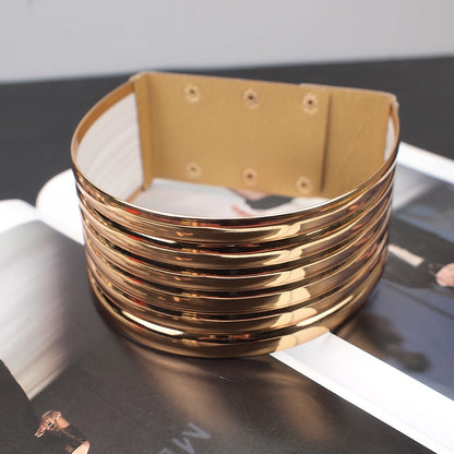 Exaggerated necklace choker bracelet set