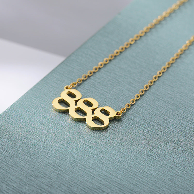 Ancient English Number Necklace Angel 111to999