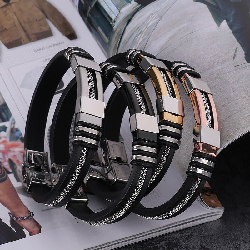 Punk Style Stainless Steel Exaggerated Bracelet