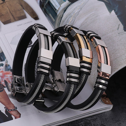 Punk Style Stainless Steel Exaggerated Bracelet