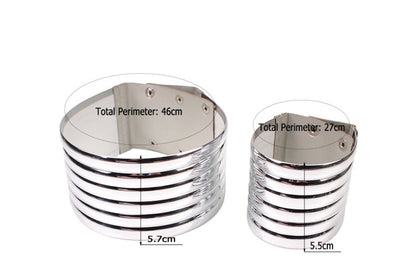 Exaggerated necklace choker bracelet set