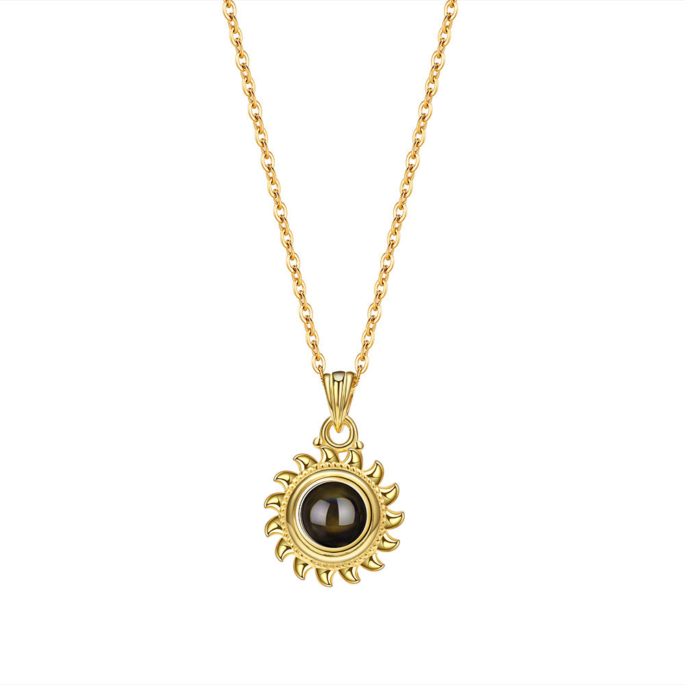 Language SUNFLOWER Projection Necklace