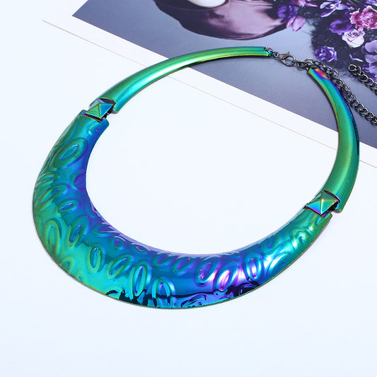 Women's Punk Fashion Metal Exaggerated Collar
