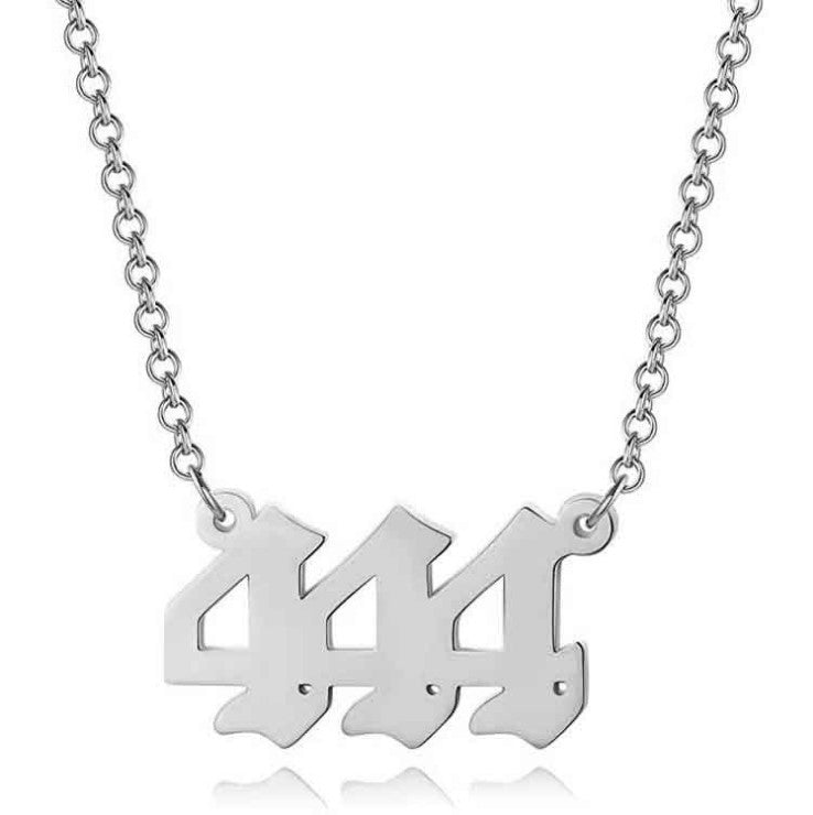 Angel Number Necklace 0-9 Pendant Short Necklace Women
