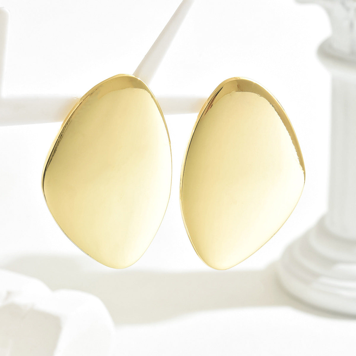 Large Glossy Exaggerated Ear Jewelry Fashion Heavy Industry