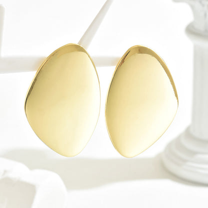 Large Glossy Exaggerated Ear Jewelry Fashion Heavy Industry