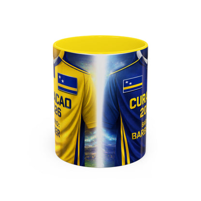 Curacao 2026 Soccer Jersey Mug | Accent Coffee Mug