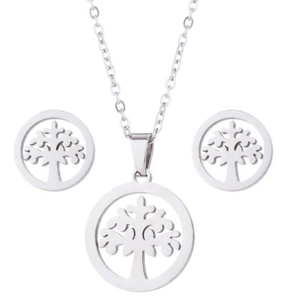 Personalized Stainless Steel Clover Necklace