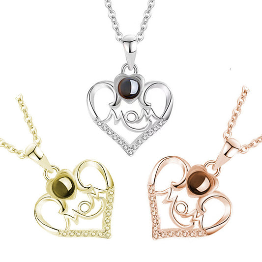 Family Member Photo Projection Necklace