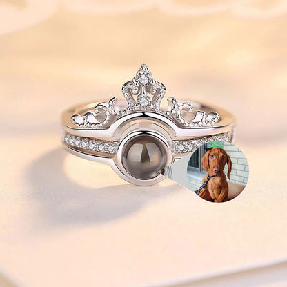 S925 Projection Personalized Photo Ring