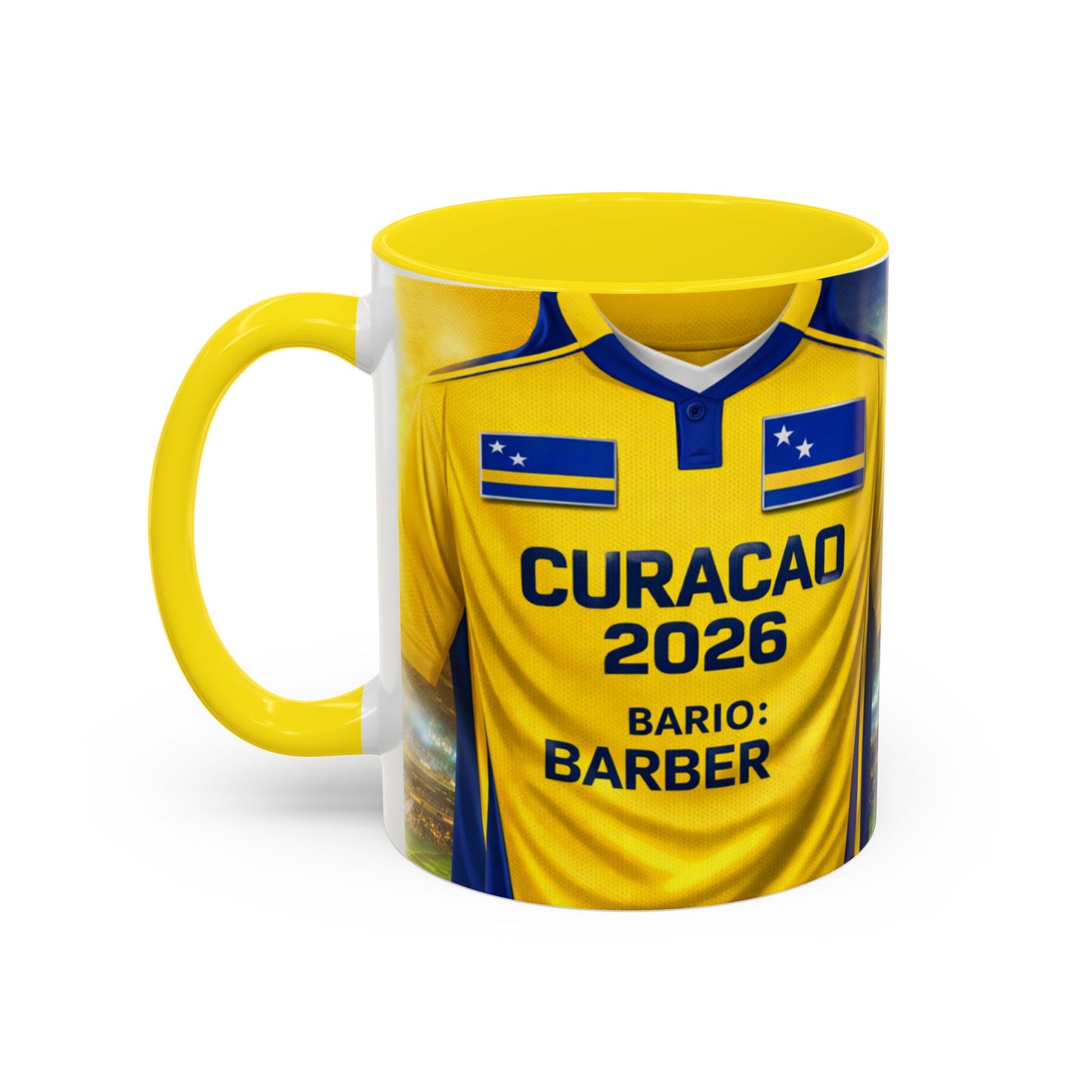 Curacao 2026 Soccer Jersey Mug | Accent Coffee Mug