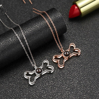 Fashion Niche Language Projection Necklace