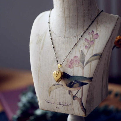 Can Open The Love Clover Customized Photo Necklace